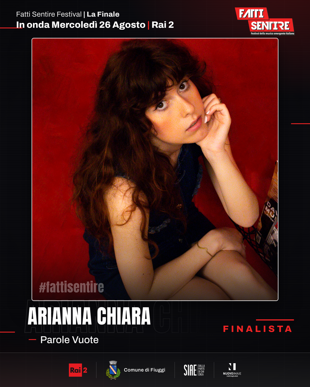 Arianna Chiara, finalista del Fatti Sentire Festival 2026 con il brano Parole Vuote