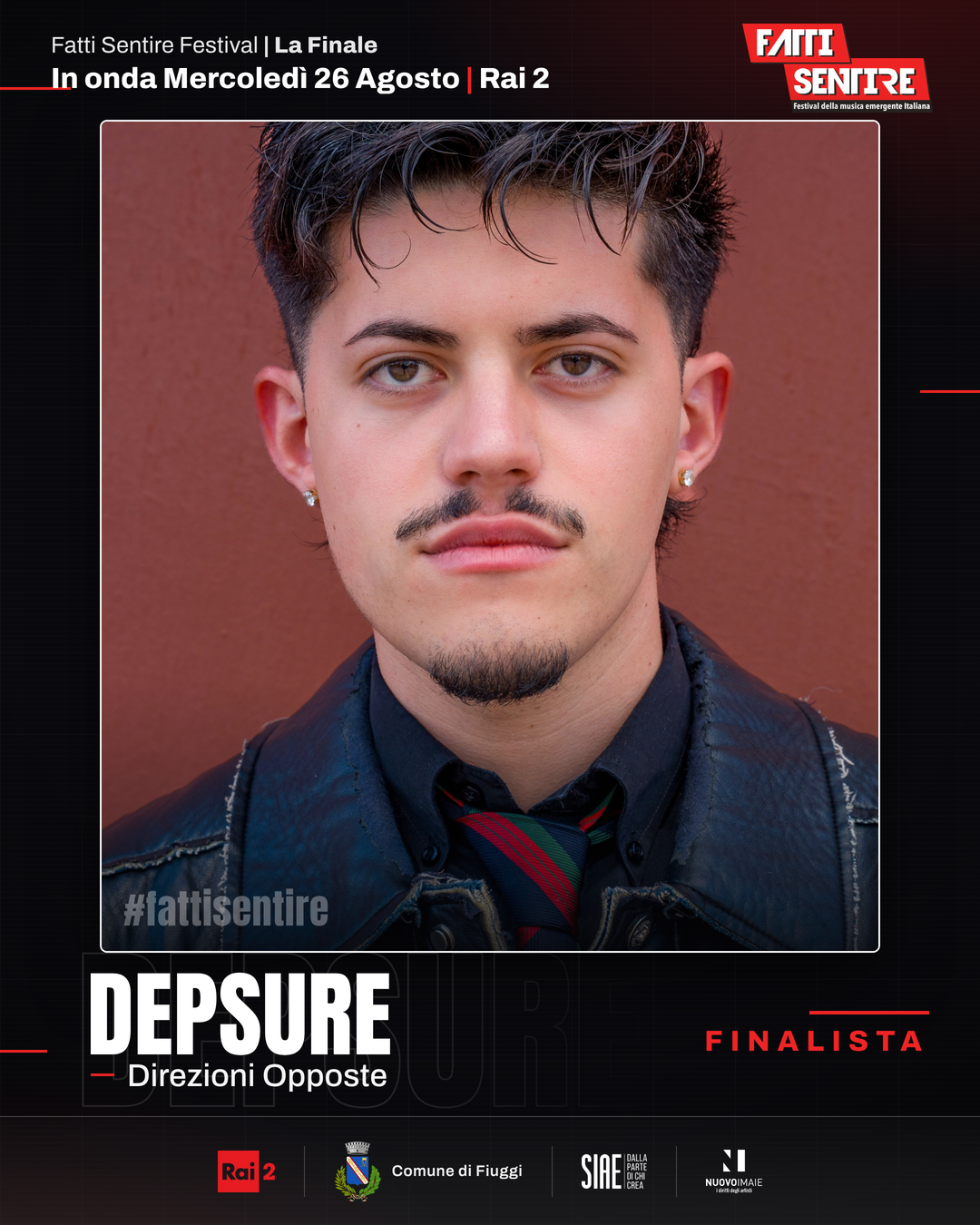 DepSure, finalista del Fatti Sentire Festival 2026 con il brano Direzioni Opposte