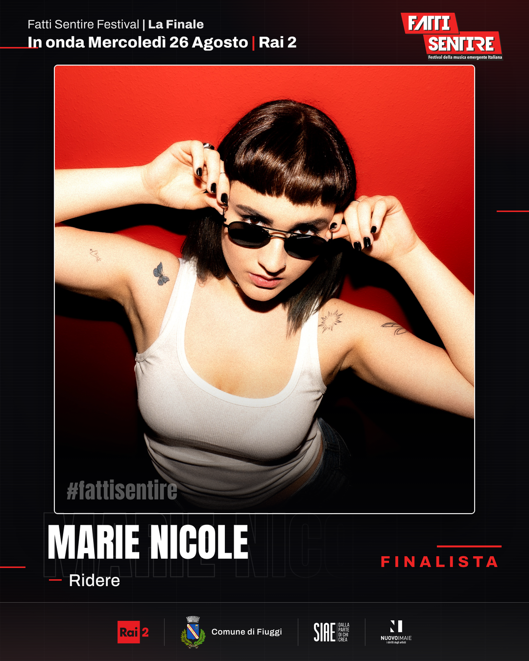 Marie Nicole, finalista del Fatti Sentire Festival 2026 con il brano Ridere
