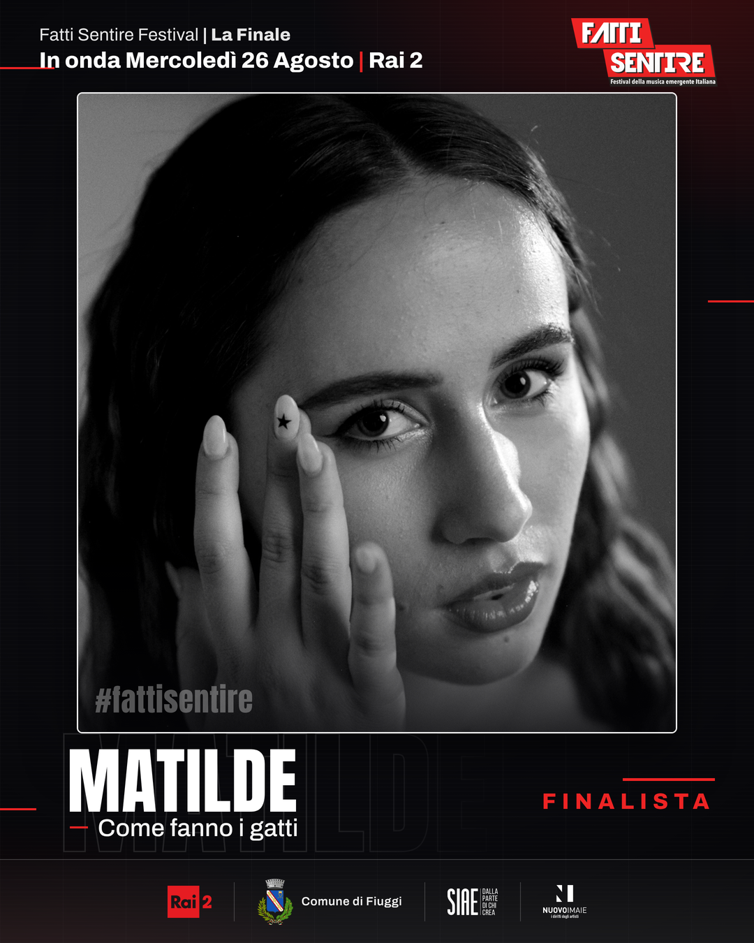 Matilde, finalista del Fatti Sentire Festival 2026 con il brano Come fanno i gatti