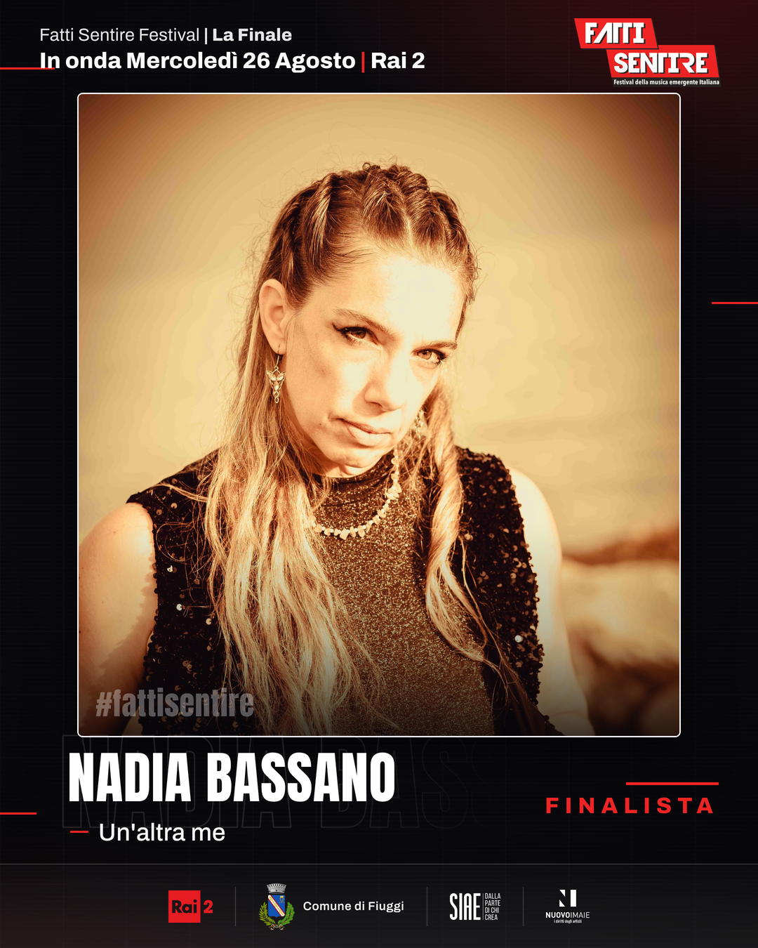 Nadia Bassano, finalista del Fatti Sentire Festival 2026 con il brano Un'altra me